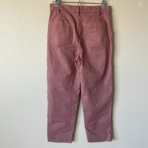 Madewell Tapered Yoke High Rise Jeans Rosewood Pink 26 AJ483 Pant Straight Leg - Picture 6 of 15